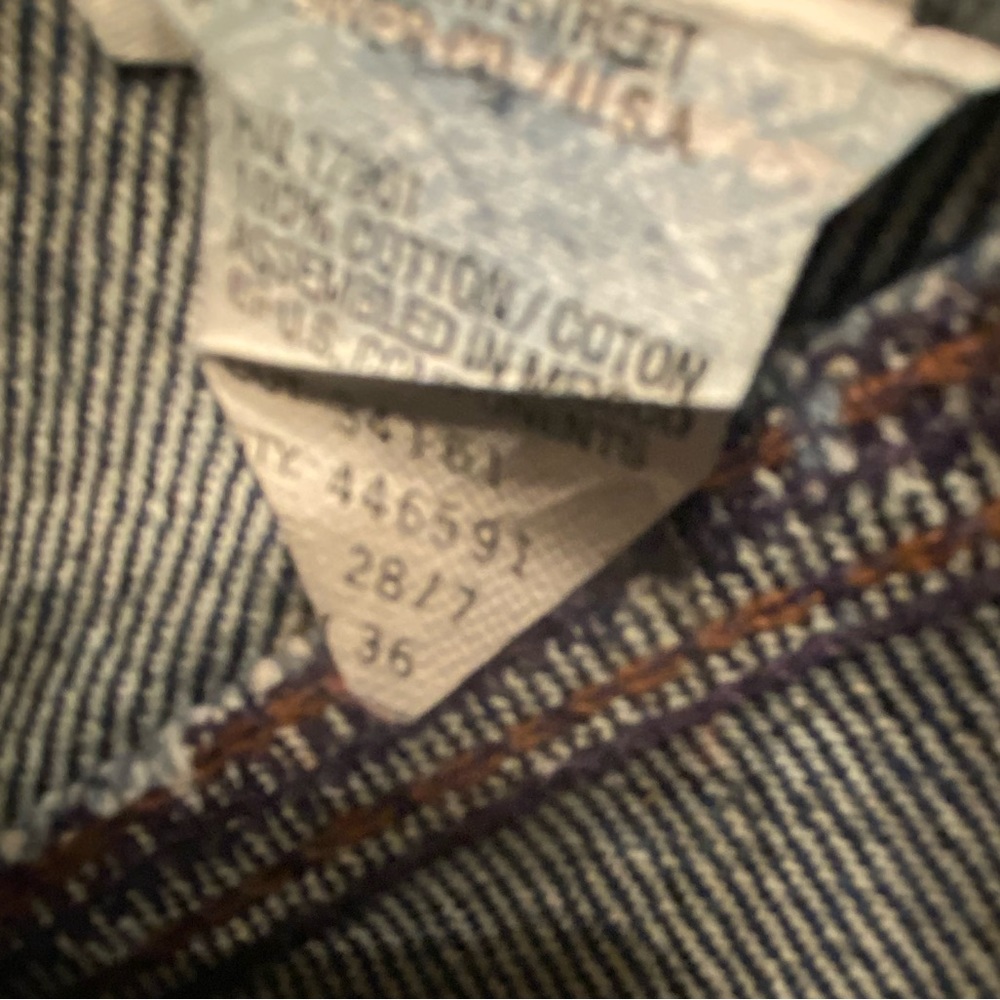 Rocky Mountain Vintage Cowgirl Jeans Still starched Dark color Great shape 28/7 - Picture 4 of 11